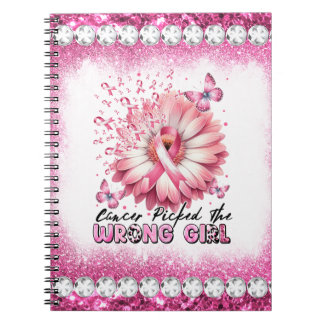 Crush Breast Cancer Awareness Month Pink Ribbon Notebook