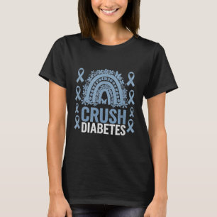 Crush Diabetes Awareness Butterfly Ribbon Tee