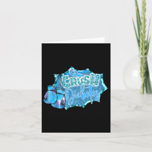 Crush Diabetes Blue Boxing Gloves Diabetes Awarene Card