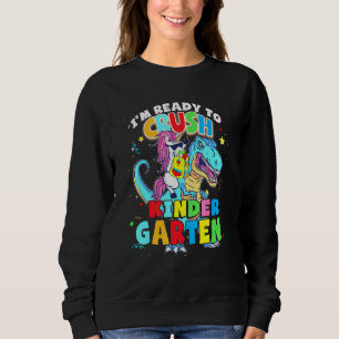 Crush Kindergarten Dinosaur Back To School Teacher Sweatshirt