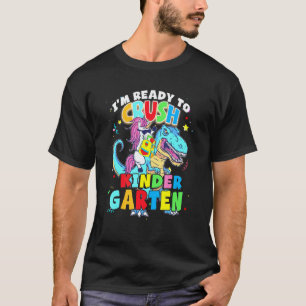 Crush Kindergarten Dinosaur Back To School Teacher T-Shirt