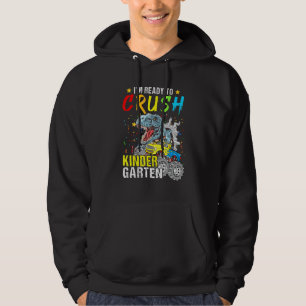 Crush Kindergarten Monster Truck Dinosaur Boy Hoodie