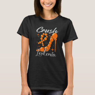 Crush Leukemia Awareness Orange Ribbon High Heel W T-Shirt