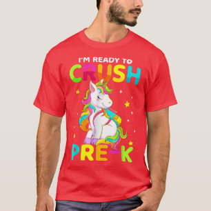 Crush Pre K Dabbing Unicorn Back To School Girls G T-Shirt