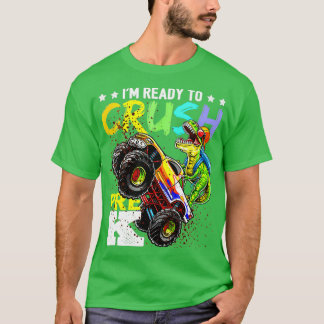 Crush PreK Dinosaur Monster Truck Back to School B T-Shirt