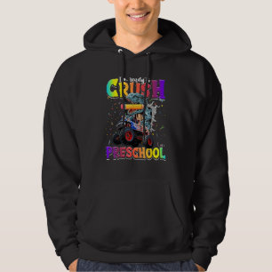Crush Preschool Dinosaur Monster Truck Back to Sch Hoodie