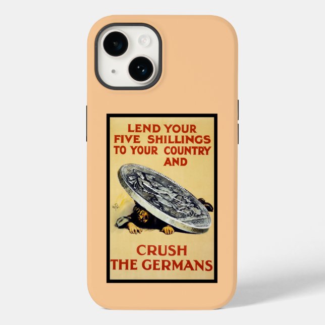 Crush The Germans Case-Mate iPhone Case (Back)