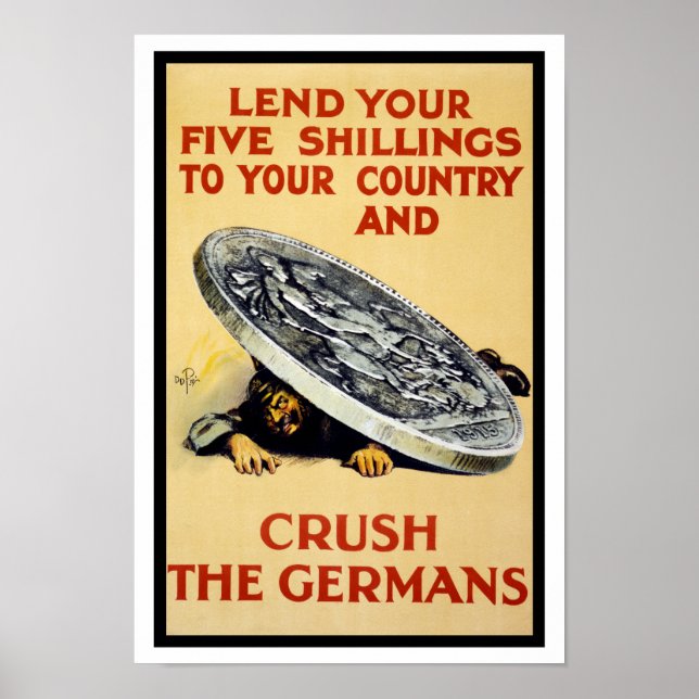 Crush The Germans Poster (Front)
