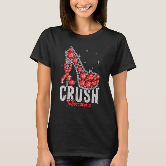 Crush Tuberculosis Twinkle Ribbon Support T-Shirt (Front)