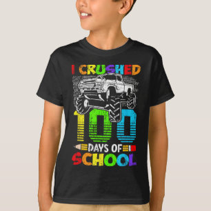 Crushed 100 Days Of School Boys Kids 100th Day Of T-Shirt
