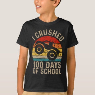 Crushed 100 Days Of School Boys Kids 100th Day Of T-Shirt