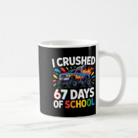 Crushed 67 Days Of School _ Monster Truck Kids Des