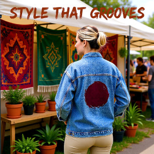 Crushed Bloom Denim Jacket