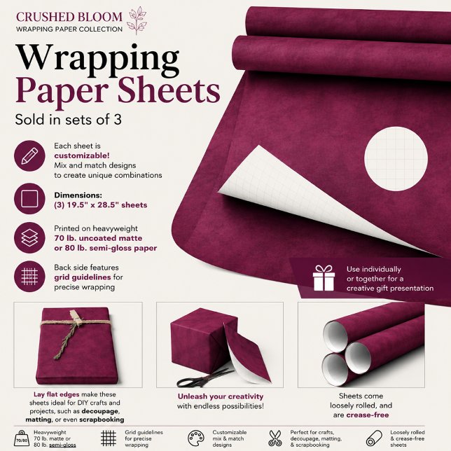 Crushed Bloom Wrapping Paper Sheet (Creator Uploaded)