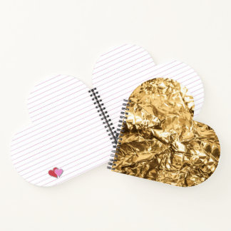 Crushed Golden Folds Notebook