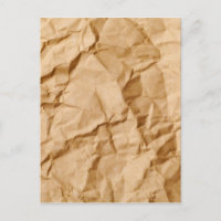 Crushed Wrinkled Brown Paper Grunge Background