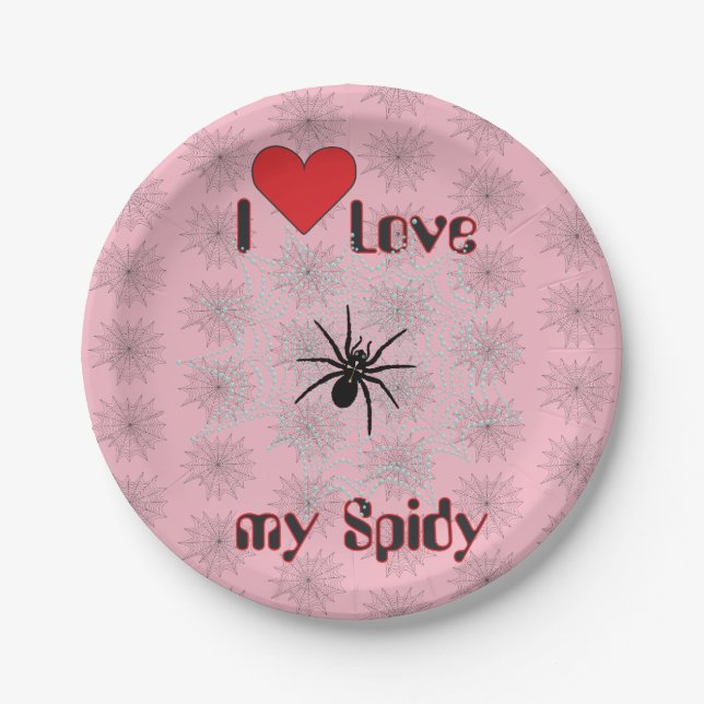 Crusher in the net with droplets like pearls paper plate (Front)