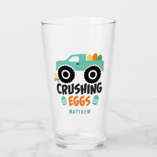 Crushing Eggs Cool Modern Easter Truck Name Glass