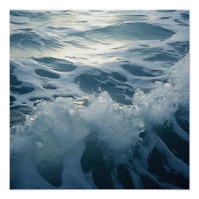 Crushing Foam Waves  Poster (Front)