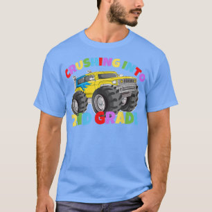 Crushing Into Second Grade Monster Truck Back To S T-Shirt