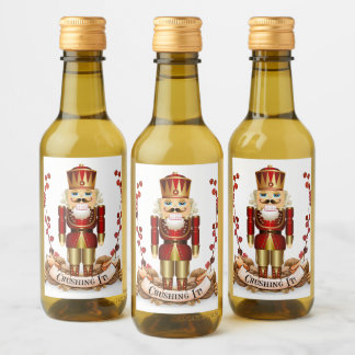 Crushing It! Nutcracker Mini Wine Bottles Label