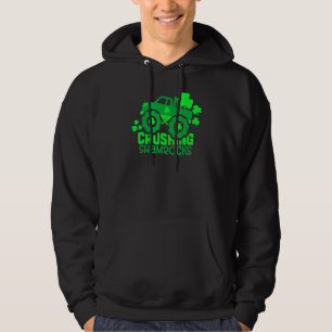 Crushing Shamrocks Monster Truck Boys Irish St Pat Hoodie