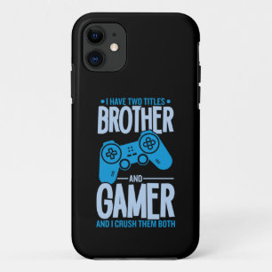 Crushing Two Titles Brother and Gamer Case-Mate iPhone Case
