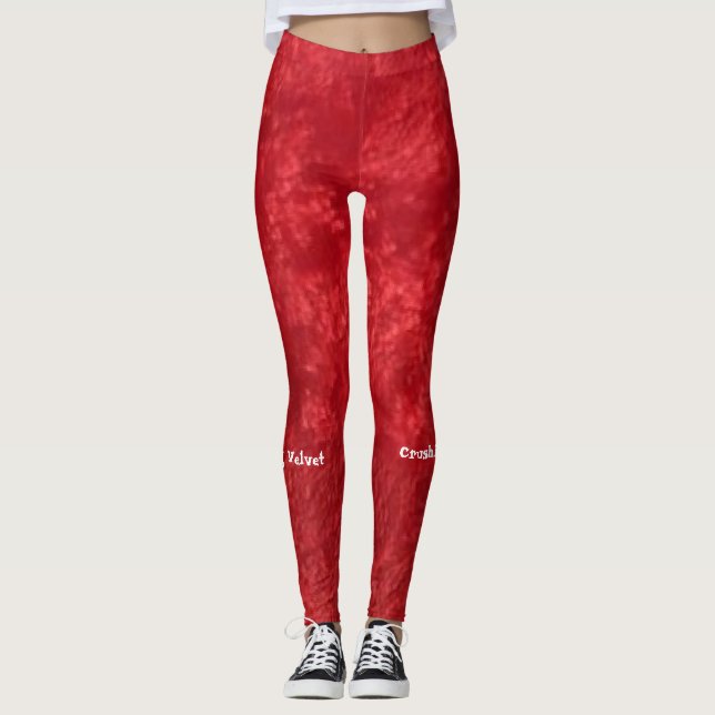 Crushing Velvet Leggins Leggings (Front)