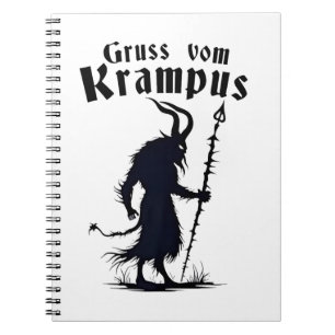 Cruss Vom Krampus Christmas Xmas Devil Spooky Notebook