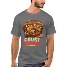Crust Issues Funny Retro Pizza Therapy T-Shirt