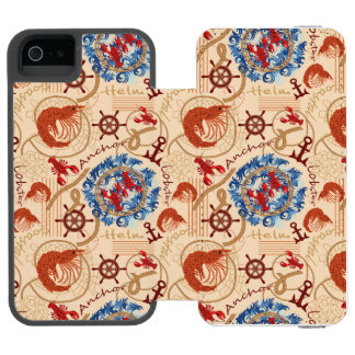 Crustacean core design incipio watson™ iPhone 5 wallet case