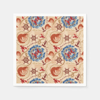 Crustacean core design napkin