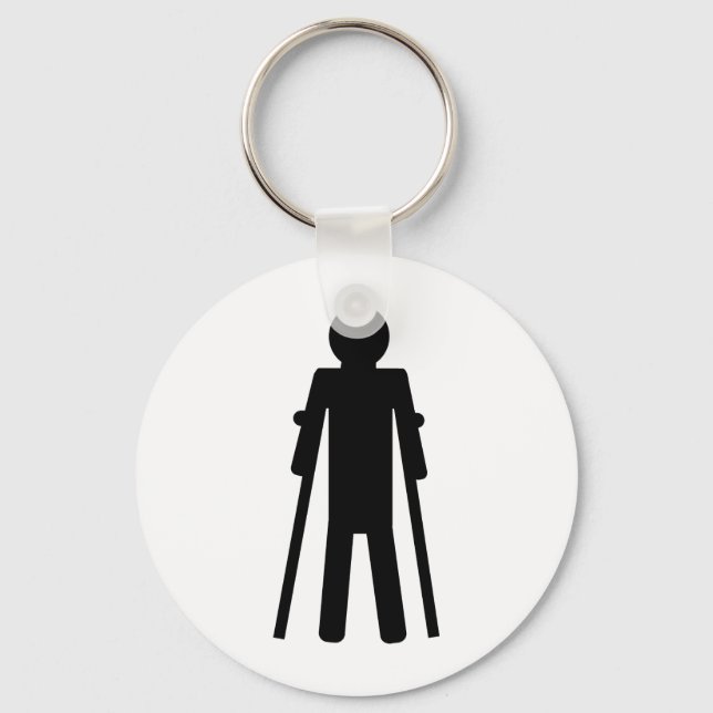 crutches man key ring (Front)