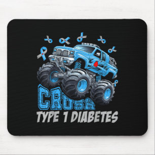 Cruype 1 Diabetes Awareness T1d Warrior Monster Tr Mouse Pad