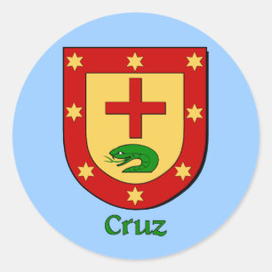 Cruz Family Shield Stickers