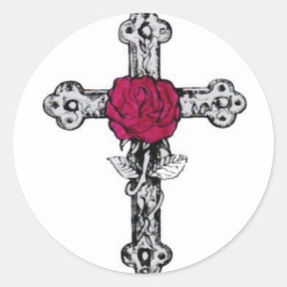 Cruz Rosacruz Classic Round Sticker