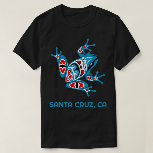Cruz Santa Alaska Frog PNW Indian Art Native Ameri T-Shirt (Design Front)