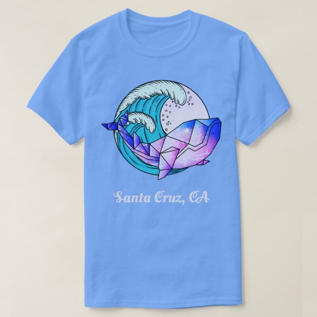Cruz Santa CA Japanese Paint Geometric Orca Killer T-Shirt (Design Front)