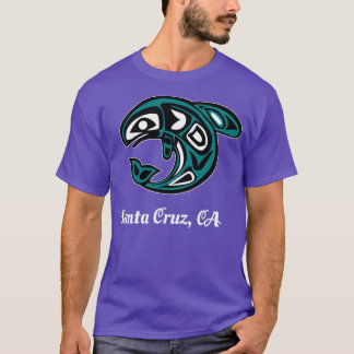 Cruz Santa CA Native American Tribal Orca Killer W T-Shirt