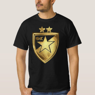 Crvena Zvezda Golden Football Serbian Love T-Shirt