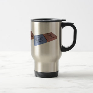 Cry as Cr Chromium and Y Yttrium Travel Mug
