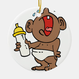 cry baby bottle ceramic tree decoration