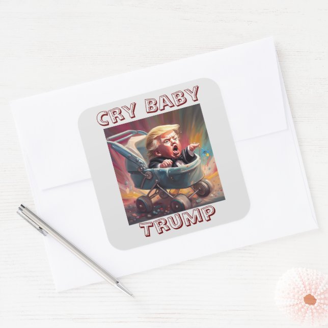 Cry Baby Trump Sticker (Envelope)