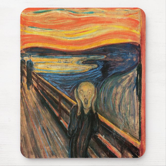 Cry, Edvard Munch Mouse Pad (Front)