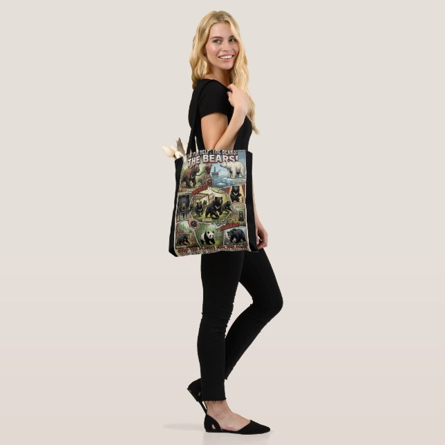 Cry for help save bears bag (On Model)