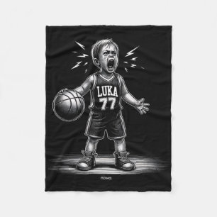 Cry Luka By Complaining And Yelling At The Referee Fleece Blanket
