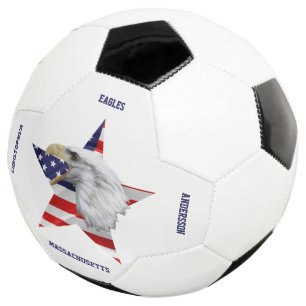 Crying Bald Eagle, The American Flag, Star Soccer Ball