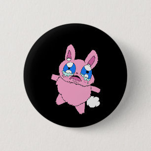 Crying Bunny Button
