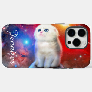 Crying cat in space                                iPhone 16 pro max case