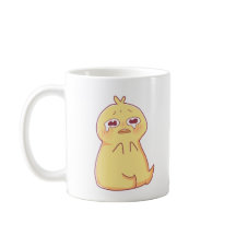 crying cute duck for help 